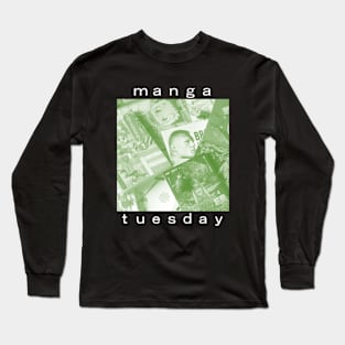 Manga Tuesday (green-black) Long Sleeve T-Shirt